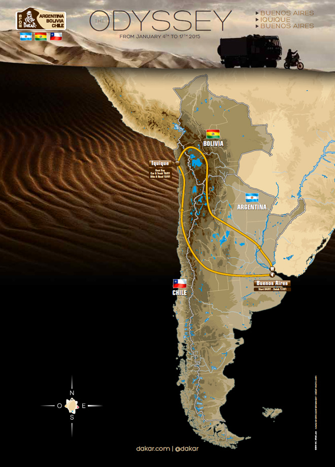 Dakar 2015 - Recorrido