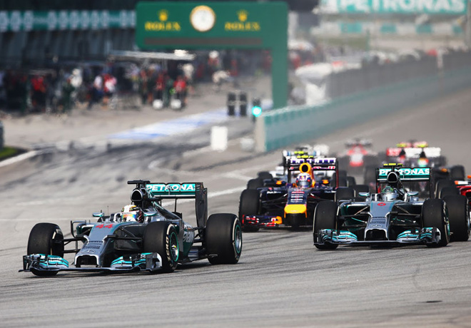F1 - Malasia 2014 - Lewis Hamilton y Nico Rosberg - Mercedes GP