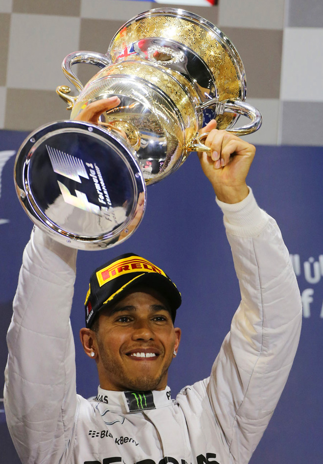 F1 - Malasia 2014 - Lewis Hamilton en el Podio