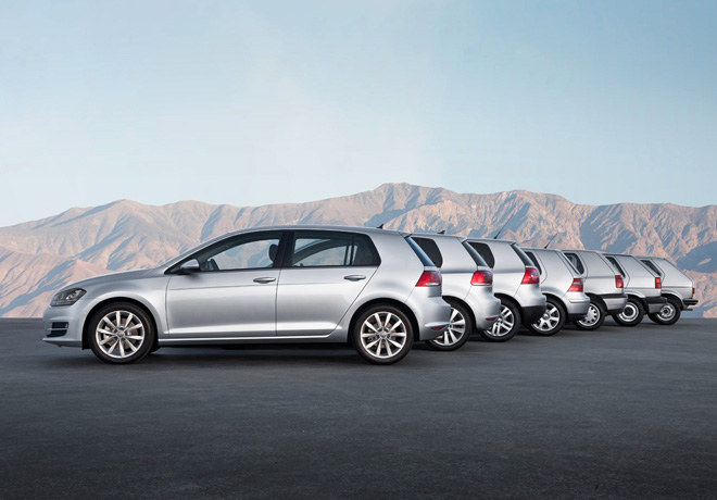 VW - siete generaciones de Golf