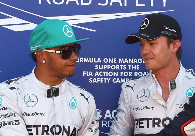 F1 - Monaco 2014 - Lewis Hamilton y Nico Rosberg - Mercedes GP