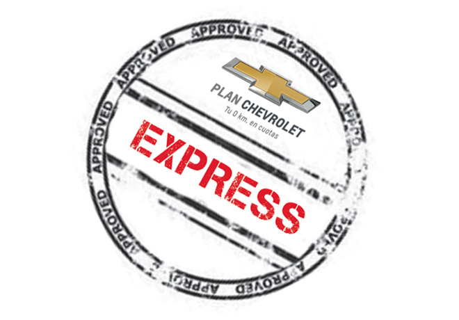 Plan Chevrolet Express tu Classic en 2 cuotas