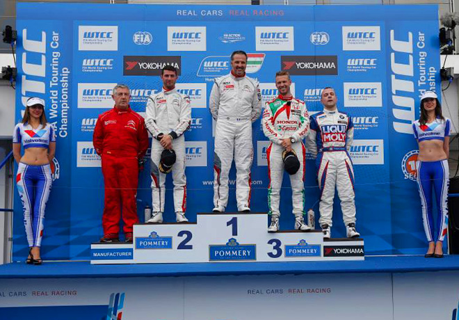 WTCC - Hungaroring - El Podio de la carrera 1