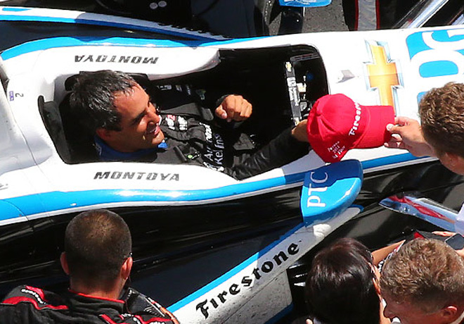IndyCar - Pocono - Juan Pablo Montoya en el Victory Lane