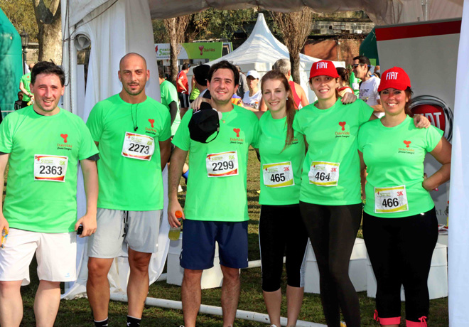 Personal de Fiat y Chrysler participaron de la Maraton Solidaria Dale Vida
