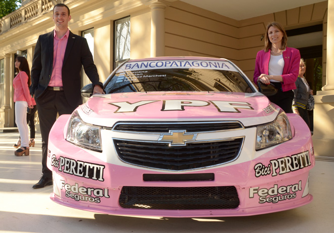 Chevrolet - Isela Costantini junto a Franco Vivian en el Gran Premio Seleccion - Copa LALCEC