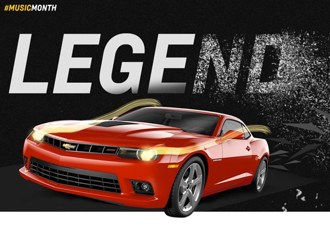 Chevrolet celebra el MusicMonth con el Camaro