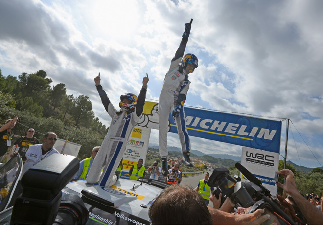WRC - España 2014 - Final - Sebastien Ogier - VW Polo R - Campeon