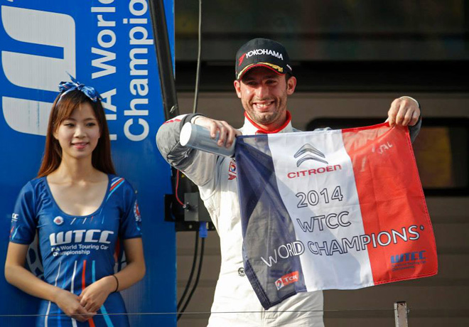 WTCC - Shanghai - El Podio de la carrera 1 - Citroen Campeon de Constructores