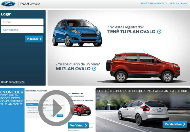 Ford Argentina presento un innovador sistema de venta online para Plan Ovalo