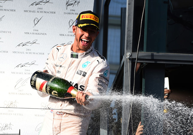 F1 - Australia 2015 - Lewis Hamilton en el Podio