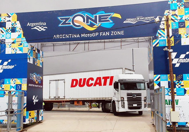 Camiones Vokswagen en el MotoGP de Argentina