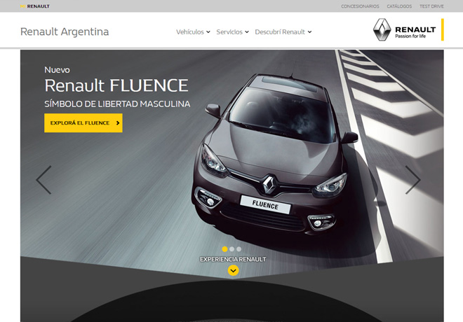 Renault Passion for life - website