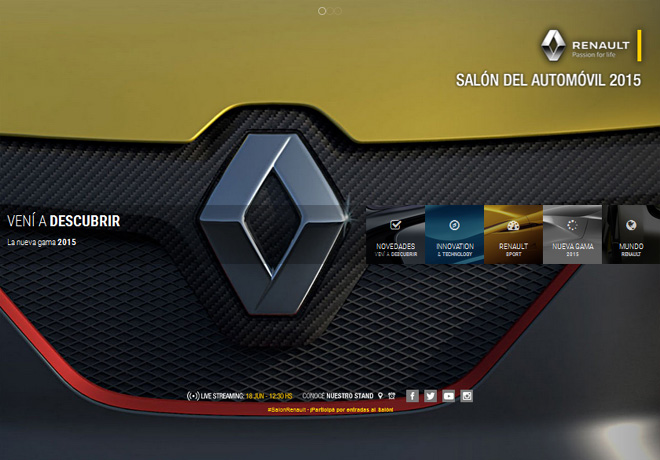 Renault - Web dedicada al Salon de Buenos Aires 2015