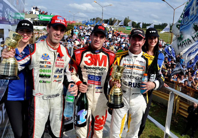 TC - Posadas - Misiones 2015 - Juan Pablo Gianini - Mariano Werner - Omar Martinez en el Podio
