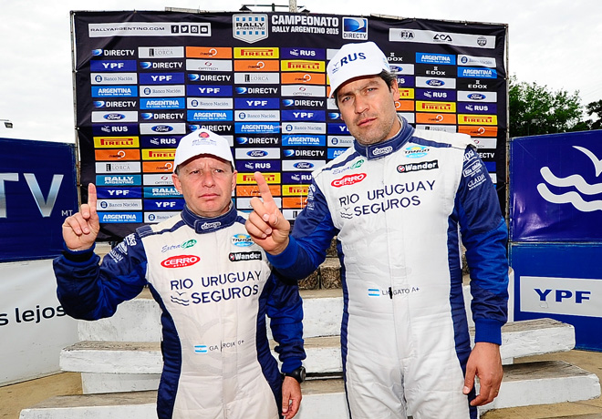 Rally Argentino - Entre Rios 2015 - Final - Marcos Ligato - Ruben Garcia en el Podio