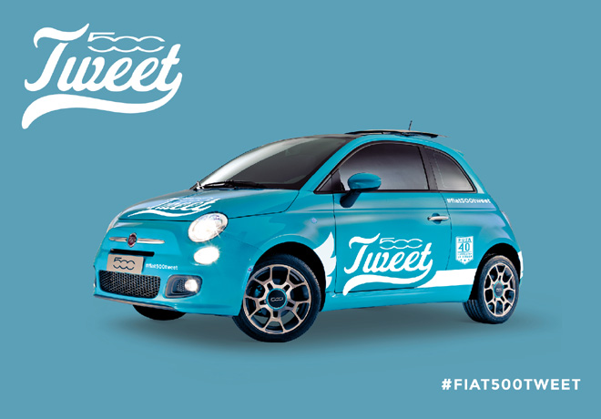 Fiat 500tweet