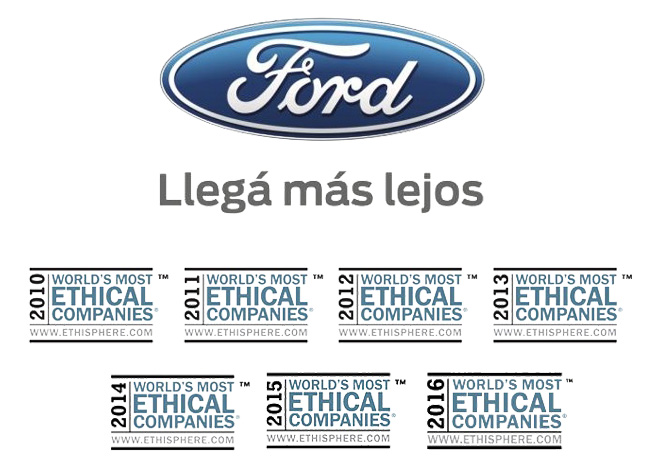 Ford - La empresa mas etica del mundo por septimo año consecutivo