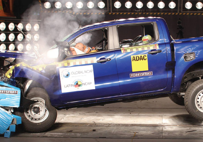 Latin NCAP - Ford Ranger - con 3 Airbags