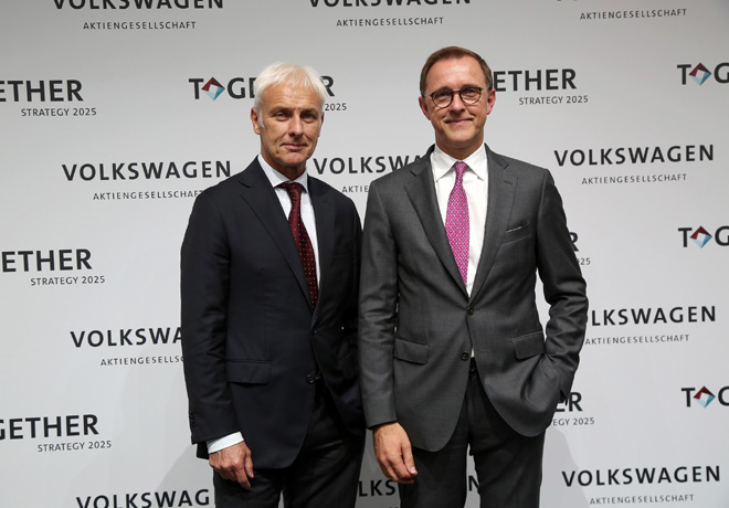 VW - TOGETHER - Estrategia 2025 - Matthias Muller - CEO de VW AG - y Thomas Sedran - responsable de la Estrategia del Grupo