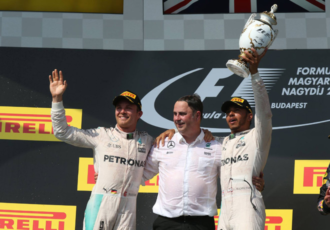 F1 - Hungria 2016 - Carrera - Nico Rosberg y Lewis Hamilton en el Podio