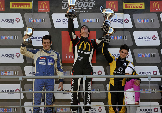 TC2000 - Concepcion del Uruguay 2016 - Carrera Sprint - Diego Azar - Martin Moggia - Manuel Luque en el Podio