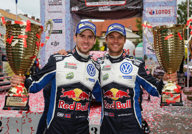 WRC - Polonia 2016 - Final - Andreas Mikkelsen en el Podio