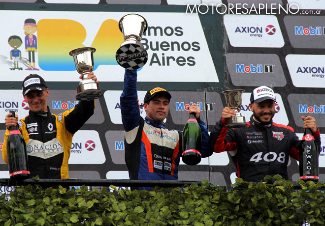 TC2000 - Buenos Aires II 2016 - Carrera Final - Mariano Pernia - Emmanuel Caceres - Alessandro Salerno en el Podio