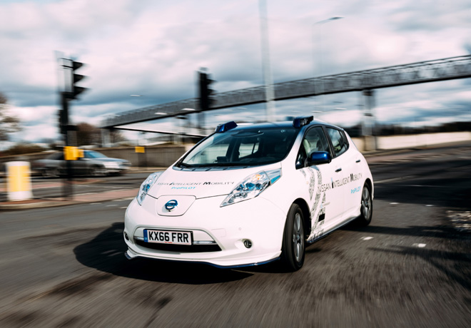 Nissan realiza las primeras pruebas de vehiculos autonomos en las calles de Europa
