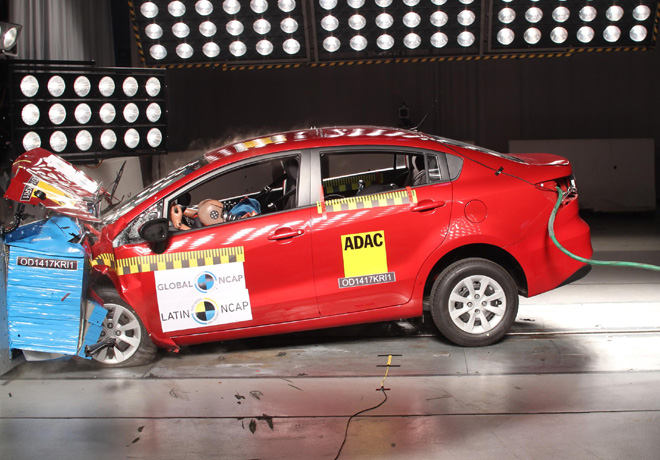 Latin NCAP - Kia Rio - sin Airbags