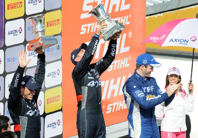 STC2000 - San Martin - Mendoza 2017 - Final - Mariano Werner - Fabian Yannantuoni - Agustin Canapino en el Podio
