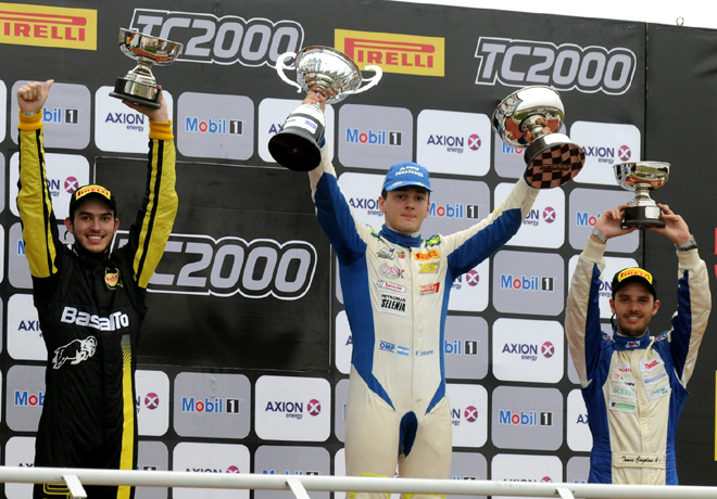 TC2000 - Concepcion del Uruguay - Entre Rios 2017 - Carrera Sprint - Santiago Mallo - Federico Iribarne - Tomas Cingolani en el Podio