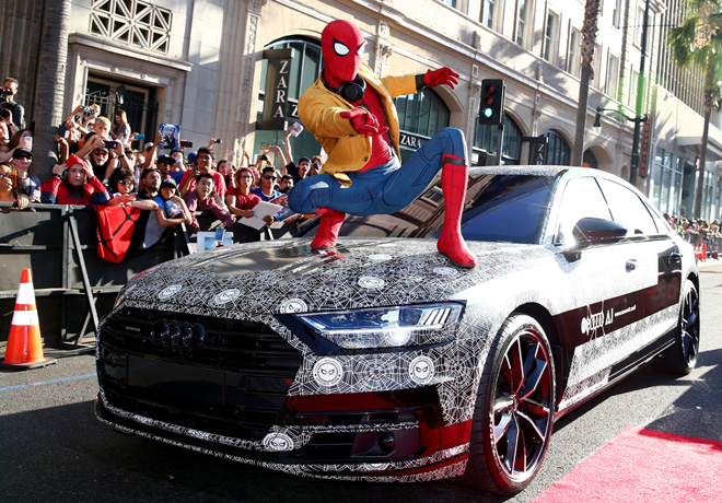 Audi A8 en el estreno mundial de Spider-Man Homecoming 1