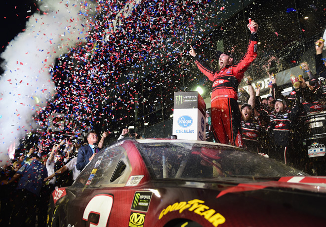 NASCAR - Daytona 2018 - Austin Dillon en el Victory Lane