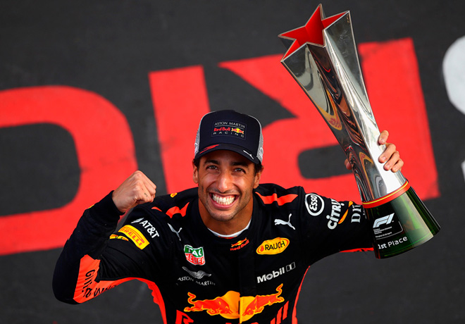 F1 - China 2018 - Carrera - Daniel Ricciardo en el Podio