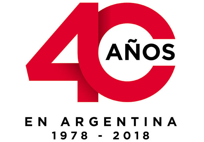 Logo Honda 40 Anios en Argentina 1978-2018