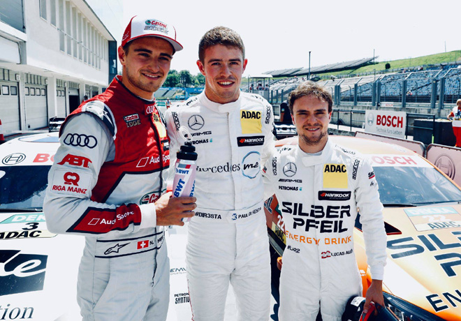 DTM - Hungaroring 2018 - Carrera 1 - Nico Muller - Paul Di Resta - Lucas Auer en el Podio