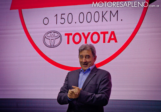 Daniel Herrero - Presidente de Toyota Argentina - anuncio que todos los vehiculos de la marca contaran con una garantia de 5 anios o 150 mil Km