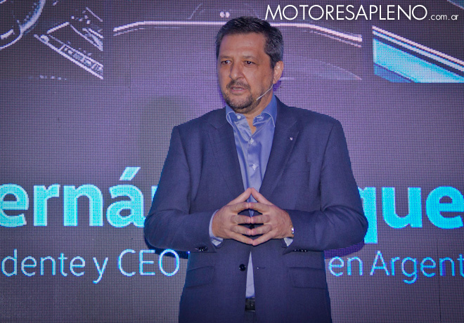 Hernan Vazquez - Presidente y CEO de VW Argentina - en la presentacion del Nuevo Vento