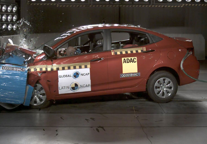 Latin NCAP - Hyundai Accent - sin Airbags