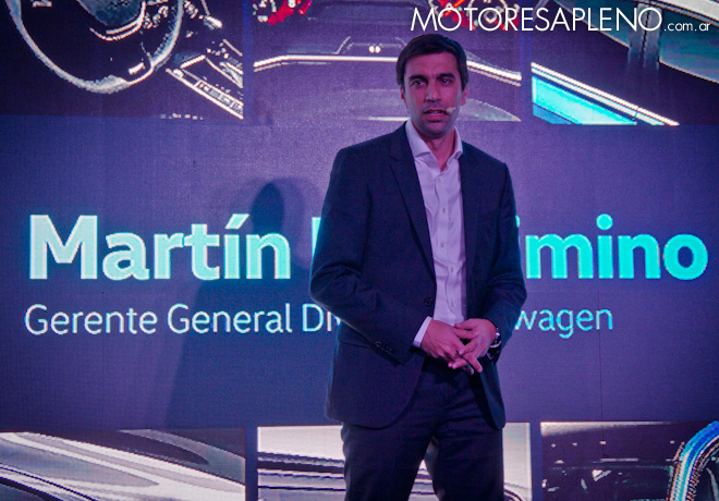 Martin Massimino - Gerente General Division Volkswagen - en la presentacion del Nuevo Vento