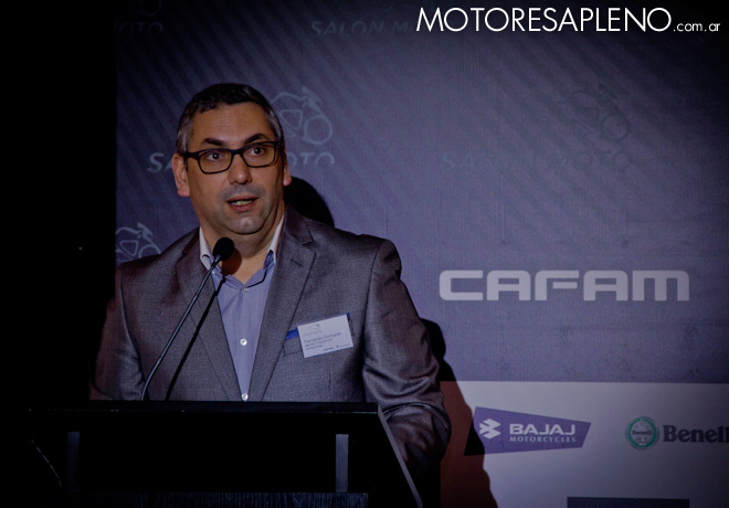 Fernando Gorbaran - Presidente y CEO de Messe Frankfurt Argentina - en la presentacion del Salon Moto 2018