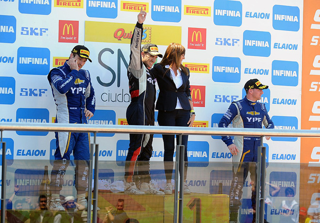 STC2000 - San Nicolas 2018 - Final - Agustin Canapino - Mariano Werner - Bernardo Llaver en el Podio