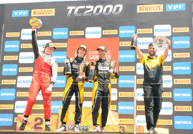 TC2000 - San Luis II 2018 - Carrera Final - Hernan Palazzo - Nicolas Dapero - Mariano Pernia en el Podio