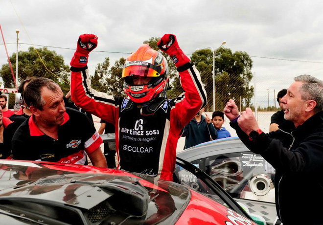 Top Race - San Martin - Mendoza 2018 - Carrera 2 - Agustin Canapino y el equipo Sportteam