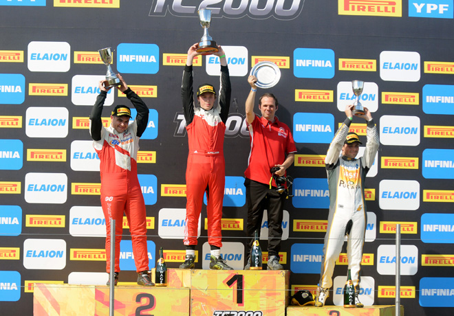 TC2000 - Parana 2018 - Carrera Sprint - Braian Reinoso - Hernan Palazzo - Sebastian Peluso en el Podio