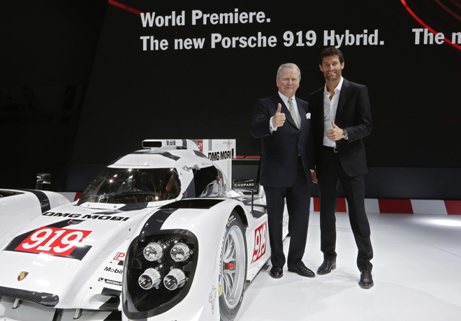 Porsche - Ginebra 2014 - regreso al mas alto nivel de la competición con el Porsche 919 Hybrid LMP1 del WEC