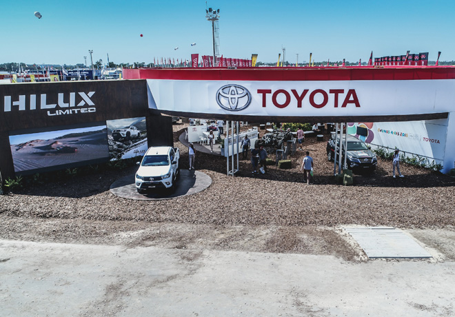Toyota exhibe su line-up en Expoagro 2019
