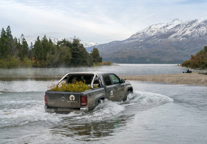 Amarok junto al Proyecto ReforestArg 2