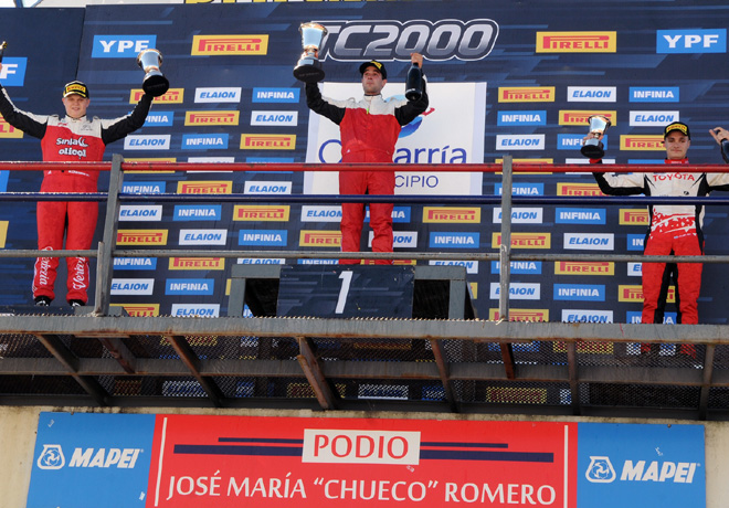 TC2000 - Olavarria 2019 - Carrera Final - Matias Cravero - Juan Jose Garriz - Ignacio Julian en el Podio